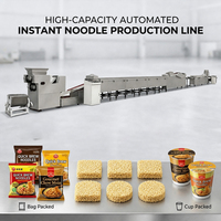 Ligne de production automatique de nouilles instantanées 220V/380V/personnalisée, machine à fabriquer des nouilles instantanées