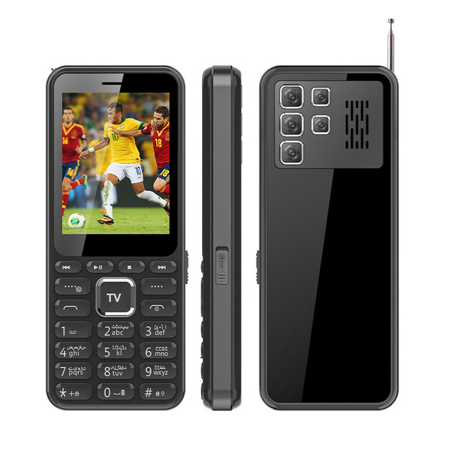 2.8" Big Screen 4 LED Super Bright Torch 1800mAh Battery Dual SIM 2G GSM Analog TV Mobile Phone Cell Phone