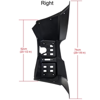 Repose-pieds gauche ou droit pour Linhai ATV 300-3D, ATV 300-D EFI T3b, ATV 300-D T3b, ATV 400-2D OEM 25071 25072