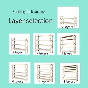 Custom Anti-Slip Environmental Steel Wire <strong>Shelving</strong> 5 Layer <strong>Screw</strong> Assembly Garage Rack for Storage Warehouse Rack - Product Image 5