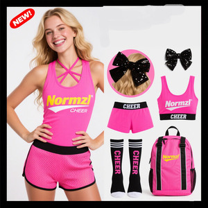 2025 Nieuwe Wedstrijd Cheer Oefenen Draag Gratis Op Maat Gemaakt Uw Eigen Logo Cheerleading Uniformset - Product Image 5