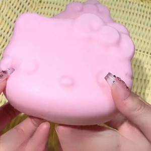 Wholesale Customized <b>Pink</b> Kitten Soft Fragrance Pu Slow Rise Decompression Toys,Cute Animal Toys for Children and Adults - Product Image 5