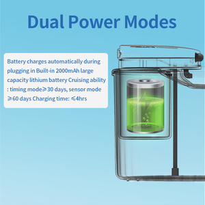 Meilleure vente en gros prix 2.5L grande capacité 4000mAh grande batterie deux modes d'alimentation Smart <span class=keywords><strong>Pet</strong></span> distributeur d'eau - Product Image 4