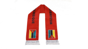 Écharpe Drapeau du Mozambique en Gros, Produits Personnalisés pour Supporters de Football, Écharpe Drapeau National, Écharpes à Pompons, Châle - Product Image 3