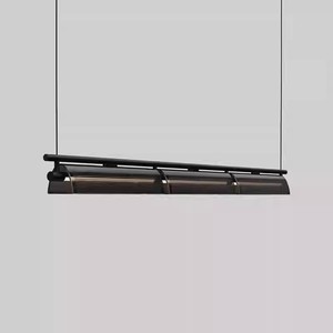 Lámpara colgante larga minimalista E27 G13 con interruptor para decoración de mesas de té en restaurantes y bares - Product Image 3