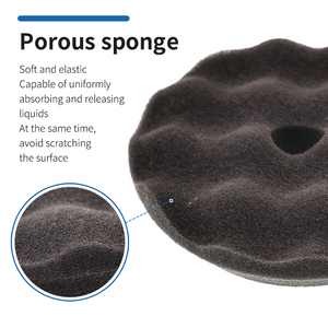 Éponge <span class=keywords><strong>de</strong></span> cirage portable 2-en-1 pour voiture avec applicateur <span class=keywords><strong>de</strong></span> cire intégré et poignée, tampons <span class=keywords><strong>de</strong></span> polissage pour outils <span class=keywords><strong>de</strong></span> nettoyage <span class=keywords><strong>de</strong></span> roues automobiles - Product Image 5