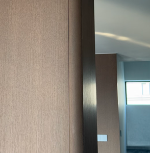 Panneau mural moderne de luxe, texture bois brun clair personnalisée, résistant à l'humidité, pour chambre, salle à manger, extérieur, décoration murale intégrée - Product Image 5