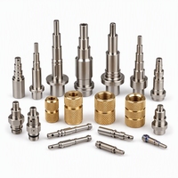 Pièces mécaniques filetées moletées en acier inoxydable et laiton usinées CNC de haute précision sur mesure (OEM)