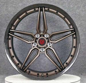 Juego de 2 Ruedas de Fibra de Carbono Personalizadas de 5 Radios para BMW, Benz, Audi, Porsche, Lamborghini, Maserati, Ferrari, <span class=keywords><strong>Bentley</strong></span> - Product Image 4