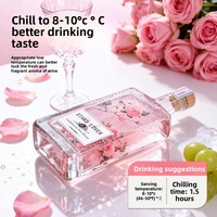 Vin fortifié aromatisé à la rose en gros |   Liqueur à base de muscat de 500 ml pour restaurants et bars