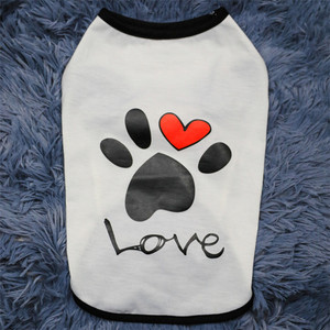 유럽 패션 애완 동물 의류 강아지 티 탱크 탑 민소매 단순히 애완 동물 강아지 셔츠 애완 동물 의류 여름 - Product Image 4