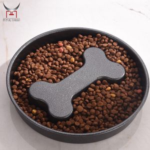 Bol <span class=keywords><strong>de</strong></span> nourriture lente durable en acier inoxydable personnalisé Double face utiliser des collations plateau <span class=keywords><strong>de</strong></span> nourriture bol <span class=keywords><strong>de</strong></span> collation pour chats chiens prévention rapide - Product Image 4