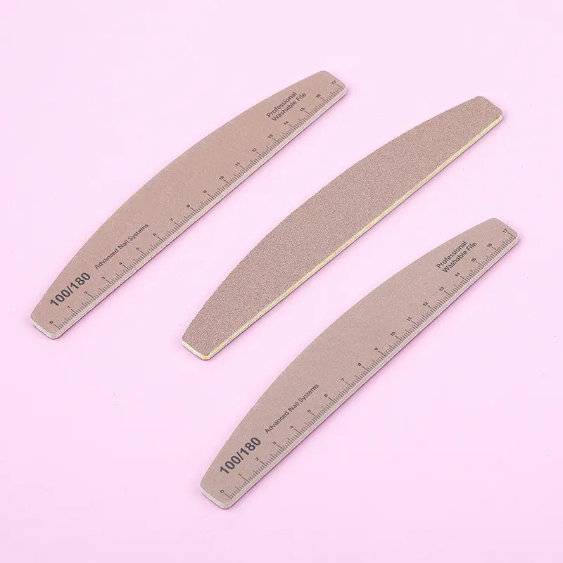 Wholesale Factory Low Price Washable Nail File Kit Custom Logo Private Label Pink Green White Zebra Mini Nail File And Buffer