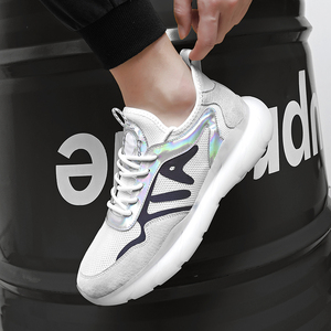 Custom Brand High Quality White Spring Mesh Men's Running Sneakers Fashion Trend <b>Rubber</b> Midsole Height Increasing Casual Walking - Product Image 6