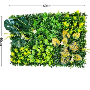 Artificial Tropical Green <b>Wall</b> Panel Faux Living <b>Wall</b> Decor for Indoor Outdoor Modern Garden Home Wedding - Product Image 5