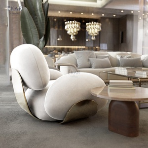 <span class=keywords><strong>Chaise</strong></span> <span class=keywords><strong>longue</strong></span> en tissu pelucheux créatif-Confort confortable et design unique - Product Image 2