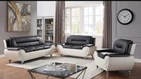 Sofa Seksional Kulit PU Modern Desain Bagus Langsung dari Pabrik, Dapat Disesuaikan, untuk Ruang Tamu