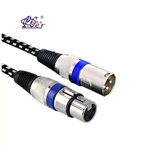 Vente en gros câble XLR 3 broches mâle à femelle M/F câble Audio cordon pour microphone mélangeur câble Hifi Xlr