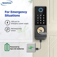 TUYA étanche WIFI électrique numérique empreinte digitale serrure de porte TT serrure à distance déverrouiller Cerradura Inteligente numérique Tuay serrure intelligente