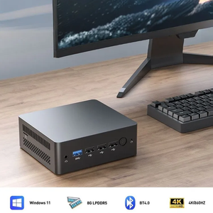 Nhỏ gọn chơi game mini PC tháp, không quạt thiết kế với âm thanh cổng phía trước, Micro ATX Mini ITX, hiệu suất cao kinh doanh Máy tính để bàn - Product Image 2