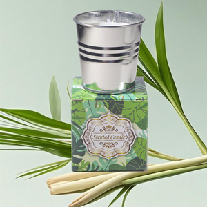 LANJO Long-Lasting Lemongrass Natural Soy Wax Scented <b>Candles</b> Gift <b>Set</b> for Outdoor Home Decoration - Product Image 1