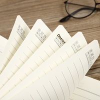 Carnet d'affaires minimaliste transfrontalier avec couverture en similicuir, impression de logo personnalisable ; Bloc-notes de bureau d'entreprise épaissi