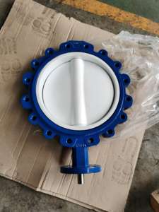 PTFE/VITON valvola a farfalla con aletta a ingranaggi completamente rivestita per industrie chimiche farmaceutiche a prova di corrosione resistente alle bolle - Product Image 5