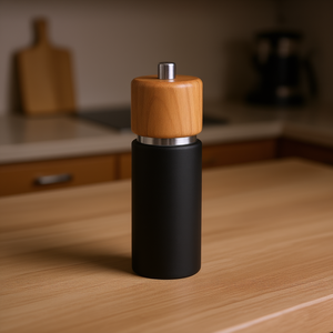 Zassenhaus Salt <b>Mill</b> Hannover Wooden Top Black Body 18 Cm - Product Image 3
