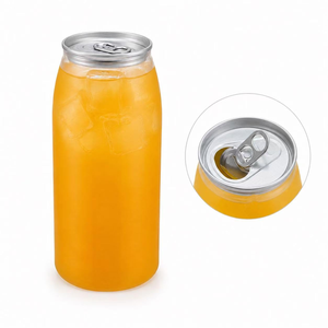 Boîte en plastique transparente de 250 ml, 330 ml, 500 ml pour boissons gazeuses, lait, thé à bulles, boissons, en plastique PET - Product Image 1
