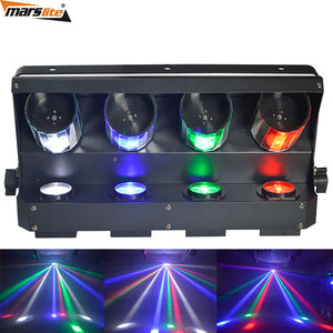 Marslite Stage <span class=keywords><strong>LED</strong></span> Quad Roller 4*10W RGBW 4 en 1 Scan Beam Lighting pour les soirées en boîte de nuit, équipement de DJ - Product Image 1