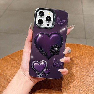 Farfalla Love rosa stampa placcato argento chiave TPU PC custodia per <span class=keywords><strong>Iphone</strong></span> 8 Xr Xs 11 12 13 14 16 Pro 17 - Product Image 1