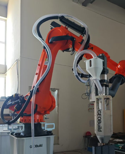 3D Printing Application 6-Axis Robot KUKA KR210 R2700-2 3D Printing for Construction Buildings and Bridges