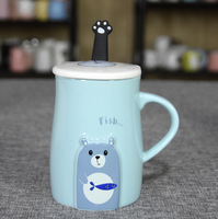 Mug en céramique jetable avec motif d'ours en relief, design mignon pour garçons et filles, idéal pour les cadeaux, compatible micro-ondes et lave-vaisselle, tasse à café, lait, bureau