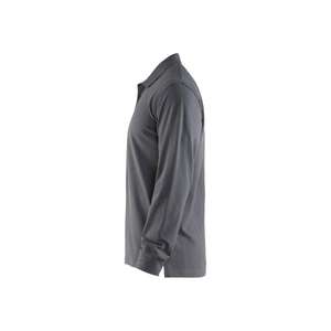 BLAKLADER - 338810509400S Polo de manga larga Gris-EAN 7330509482148 CAMISETAS Y POLOS DE TRABAJO - Product Image 3