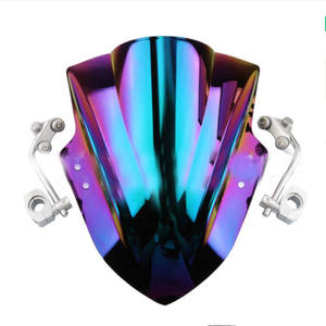 Nouvel état EX300 noir acrylique avant coupe-vent moto pare-brise <span class=keywords><strong>garde</strong></span> déflecteurs de vent accessoires - Product Image 3