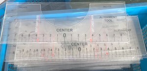 Cao Cấp Acrylic Thẳng Cai Trị Thiết Lập T-Shirt May Đường Cong Cai Trị Hướng Dẫn Với Đồ Họa Căn Chỉnh Trung Tâm Công Cụ - Product Image 4