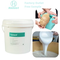 Caoutchouc de silicone liquide RTV Hanast, dureté 25 Shore, pour moules de pierres culturelles et de béton, qualité industrielle, forte résistance à la traction