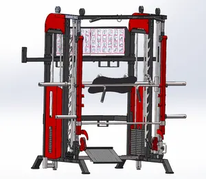 Beste Prijs Multi-Functionele Fitness Machine Trainer Smith Machine Met Gewicht Stack
