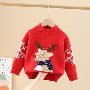 <span class=keywords><strong>Pull</strong></span> rouge ample à col rond pour garçons et filles, hiver, 1 à 10 ans, Noël, Nouvel An, <span class=keywords><strong>pull</strong></span> <span class=keywords><strong>de</strong></span> base - Product Image 2