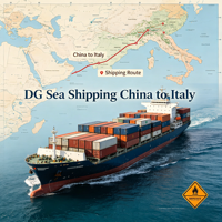 Transitario Profesional de Mercancías Peligrosas de China a Italia, Envío de Materiales Peligrosos en Conformidad con IMDG, Servicio DDP
