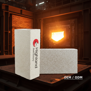 Brique isolante en mullite JM28 1540 ° C 65% Al2O3 pour régénérateur <span class=keywords><strong>de</strong></span> four à verre : stabilité thermique supérieure et faible taux <span class=keywords><strong>de</strong></span> glissement - Product Image 1