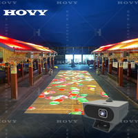 Projecteur de sol portable HOVY avec écran LCD holographique 3D, prix, projection interactive au laser pour parc d'attractions