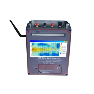 600 M เครื่องตรวจจับน้ำความแม่นยำสูงหนึ่งปุ่มการทำแผนที่ Magneto Meter การตรวจจับทางธรณีวิทยา PQWT-TC 700