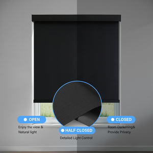 सर्वश्रेष्ठ मूल्य फैक्टरी रोलर अंधा होटल परियोजना के लिए अनुकूलित ब्लैकआउट मैनुअल रोलर अंधा - Product Image 3