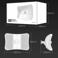 Amplificador de Señal de Router de 11 km, CPE 2*26dbi, Repetidor Wifi, Extensor de Router, IP65, CF-E319A, Puente Inalámbrico 5G para Exteriores, 900 Mbps