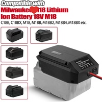 Adaptateur abaisseur de tension 18V vers 12V pour batterie Milwaukees 18V, prise allume-cigare, convertisseur DIY, station d'alimentation pour tous les appareils automobiles