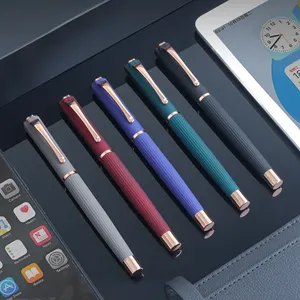 Hermoso bolígrafo manual de metal diseño de impresión completa para Recargas de bolígrafos de regalo 2024 bolígrafos de gran oferta