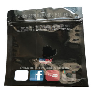 ที่กำหนดเอง Mylar เคลือบสีดำแพคเกจยืนขึ้นกระเป๋า/อลูมิเนียมฟอยล์บรรจุภัณฑ์ถุงซิปล็อค/Doypack - Product Image 4