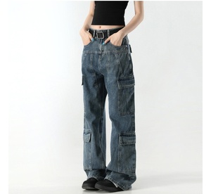 <span class=keywords><strong>Pantalones</strong></span> Capri para Mujer con Bolsillos, Corte Holgado, Casuales, Elegantes, Ligeros, Tipo Cargo para Senderismo - Product Image 1