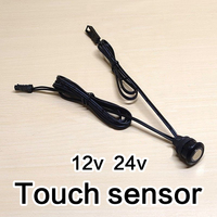 Bouton de capteur tactile à intensité variable à LED Contrôleur de commutateur de maison intelligente pour DC5V 12V 24V Interrupteur de lumière de bande LED de couloir de placard personnalisé